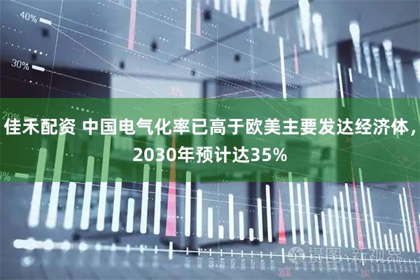 佳禾配资 中国电气化率已高于欧美主要发达经济体，2030年预计达35%