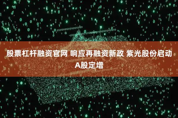 股票杠杆融资官网 响应再融资新政 紫光股份启动A股定增