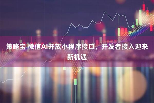 策略宝 微信AI开放小程序接口，开发者接入迎来新机遇